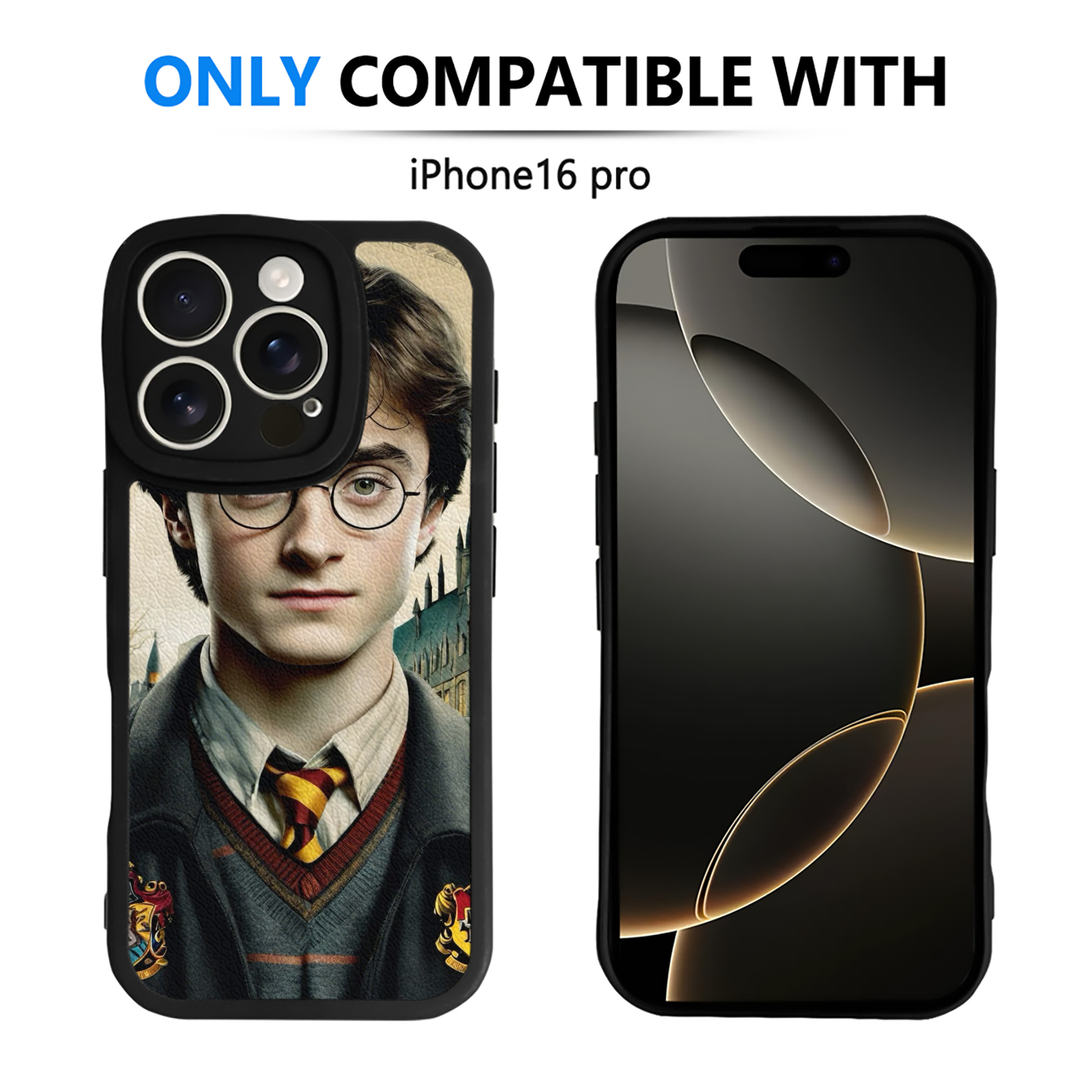 （画像用） Harry Potter ハリー・ポッターシリーズ 【iPhone 16シリーズ対応】シリコンスマホケース（レザー調） 材質：シリコン